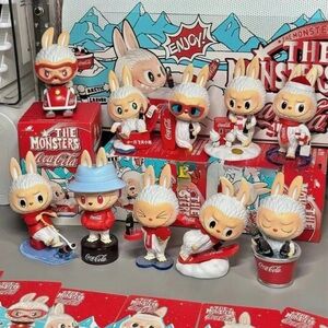 Coca Cola The Monsters Action Figures - Red and White